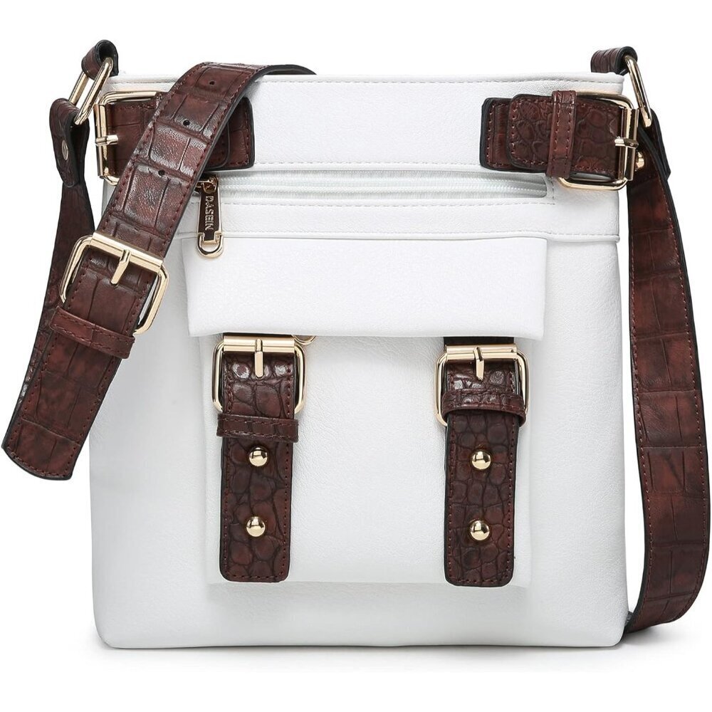 Women Vegan Leather Crossbody Bag Fashion Travel Purse Organizer
